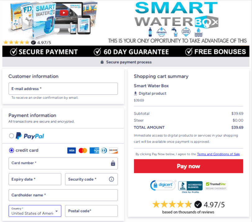 Smart Water Box Order Now